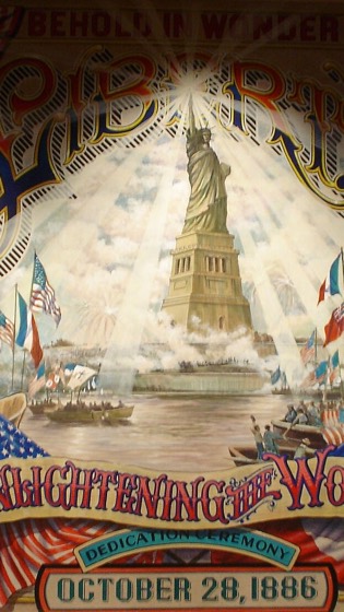 cromolitografia da inauguração, 28 de outubro de 1886