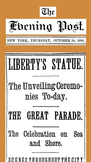 coluna do The Evening Post de 28/10/1886